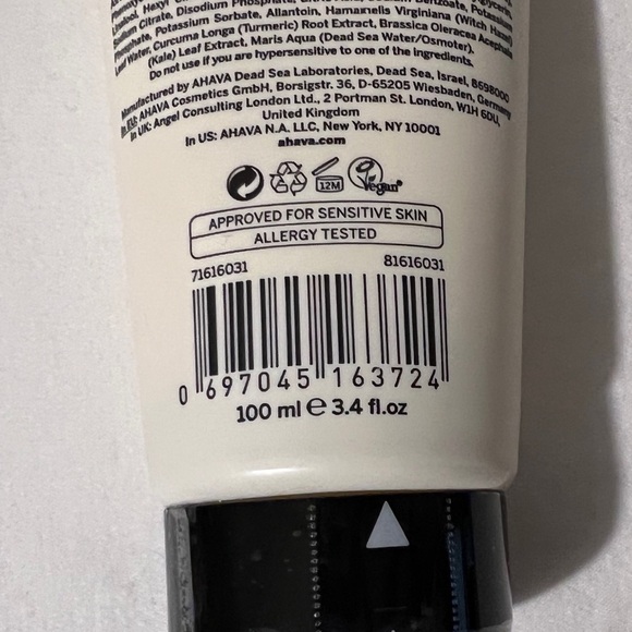✋NWT✋ AHAVA Smoothing Hand Cream - Kale & Turmeric - Picture 6 of 7